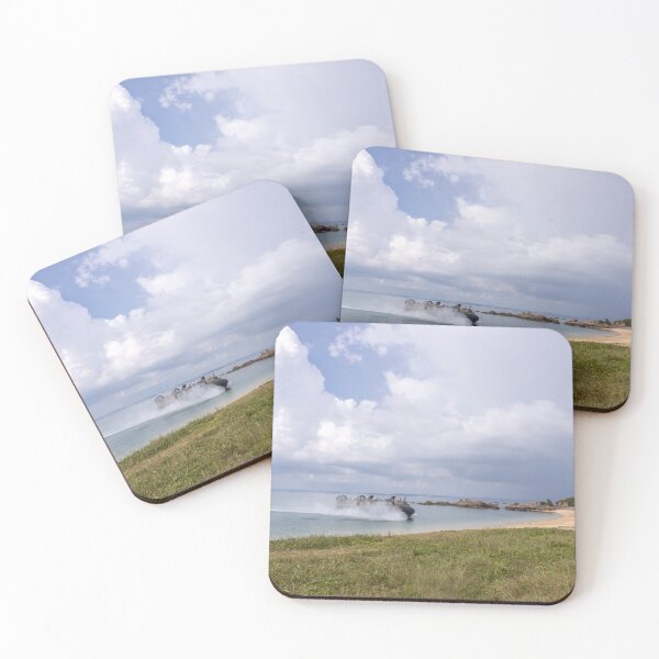 Item preview, Military Hovercraft Landing on Beach designed and sold by weirdcountry.
