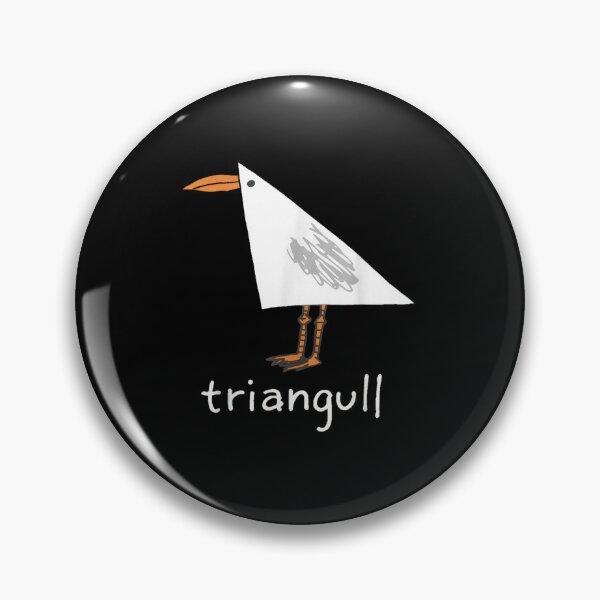 Item preview, Funny Geometric Triangull Seagull Pun Minimalist Abstract Bird Artwork Graphic Design designed and sold by GalenoHenley.