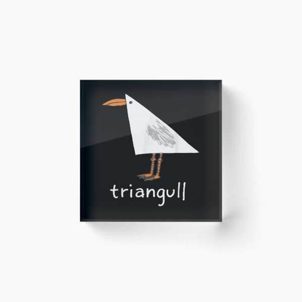 Item preview, Funny Geometric Triangull Seagull Pun Minimalist Abstract Bird Artwork Graphic Design designed and sold by GalenoHenley.