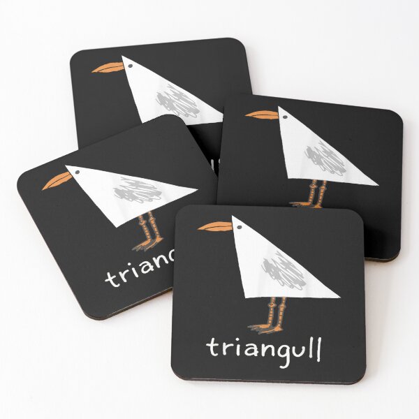 Item preview, Funny Geometric Triangull Seagull Pun Minimalist Abstract Bird Artwork Graphic Design designed and sold by GalenoHenley.
