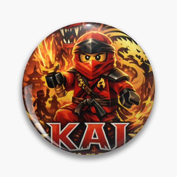 Item preview, Kai Ninja of Fire – Epic Flame Warrior Inspired Fan Art designed and sold by CatLovers Studio.