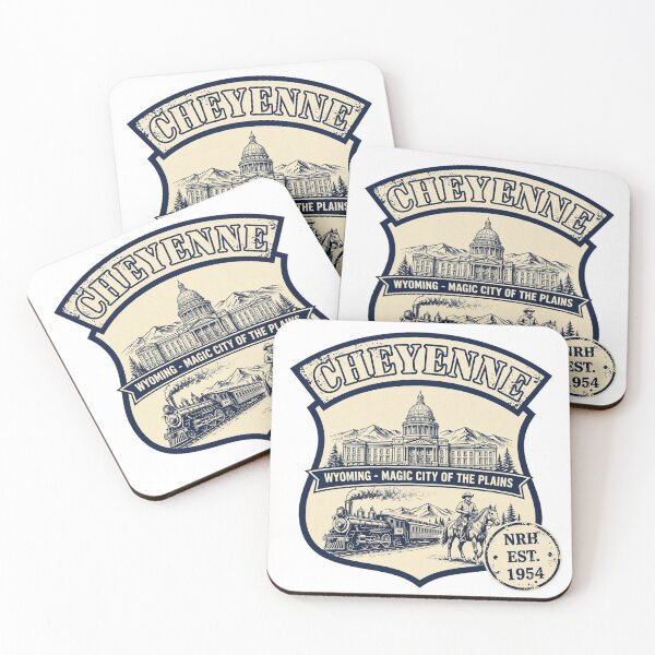 Item preview, Retro Cheyenne Wyoming Magic City License Plate designed and sold by Normandy Road Heritage.