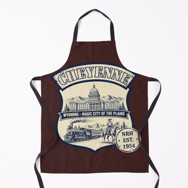 Item preview, Retro Cheyenne Wyoming Magic City License Plate designed and sold by Normandy Road Heritage.
