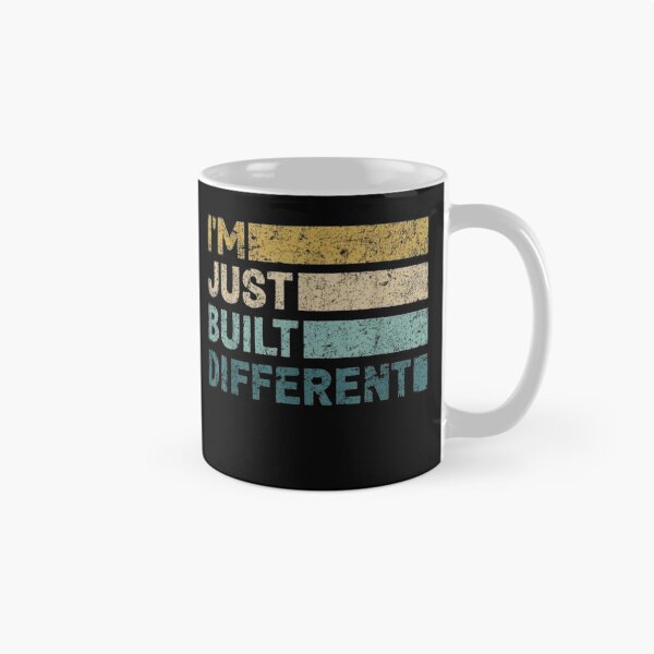 Item preview, I'm Just Built Different Vintage Retro Quote | Funny Motivational Graphic designed and sold by Gbriel3.