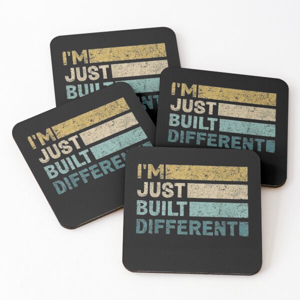 Item preview, I'm Just Built Different Vintage Retro Quote | Funny Motivational Graphic designed and sold by Gbriel3.