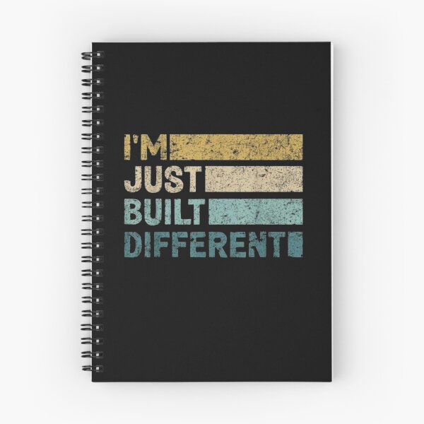 Item preview, I'm Just Built Different Vintage Retro Quote | Funny Motivational Graphic designed and sold by Gbriel3.