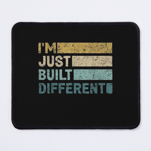 Item preview, I'm Just Built Different Vintage Retro Quote | Funny Motivational Graphic designed and sold by Gbriel3.