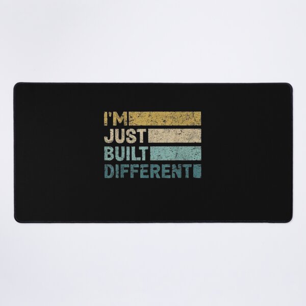 Item preview, I'm Just Built Different Vintage Retro Quote | Funny Motivational Graphic designed and sold by Gbriel3.