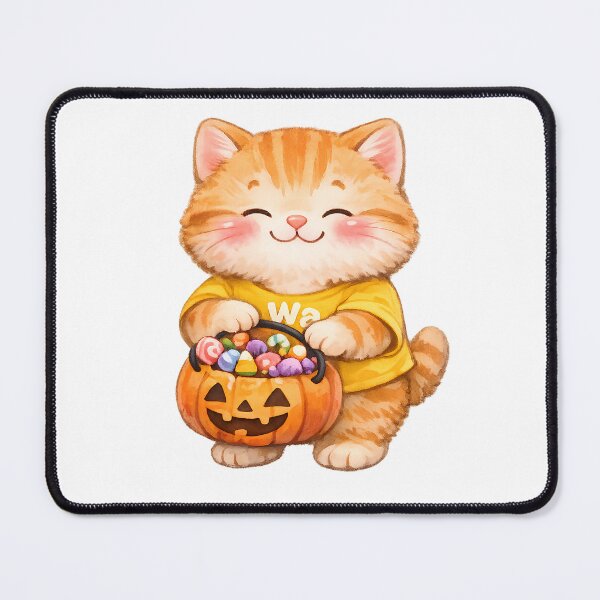 Item preview, Orange Tabby Cat Pumpkin Basket designed and sold by Wawa5656.