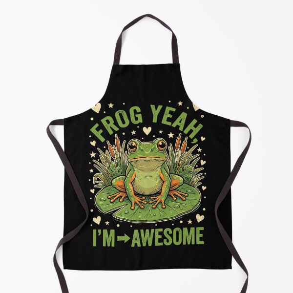 Item preview, Frog Yeah, I'm Awesome Amphibian Lover Wildlife Humor Pun designed and sold by Doodleoub.
