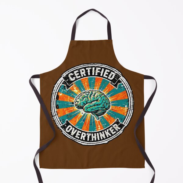 Item preview, Certified Overthinker | Retro Design Brain Anxiety designed and sold by AstronautMerch.