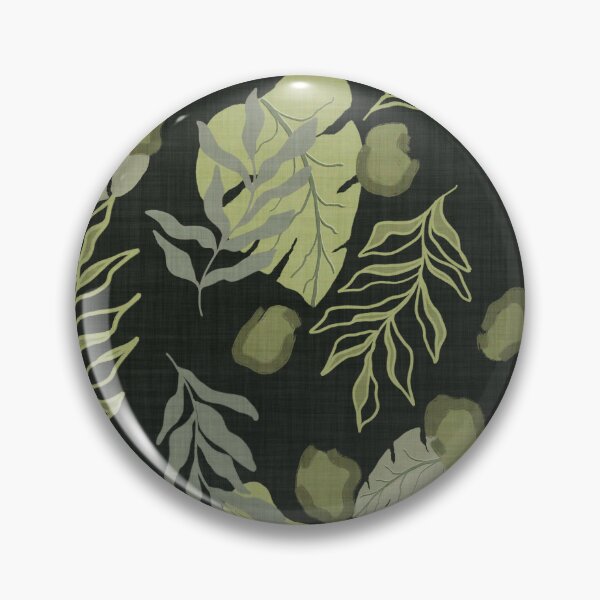 Item preview, Tropical Botanical Leaves Monstera Leaves and Leopard Spots Charcoal Green designed and sold by JasmineGDesigns.