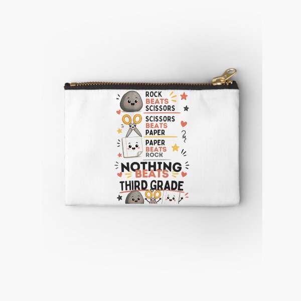 Item preview, Nothing Beats Third Grade Rock Paper Scissors Cute Teacher designed and sold by Worn & Witty.