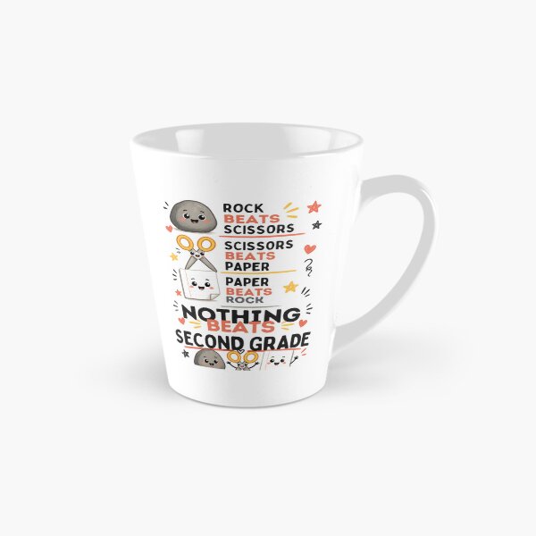 Item preview, Nothing Beats Second Grade Rock Paper Scissors Cute Teacher designed and sold by Worn & Witty.