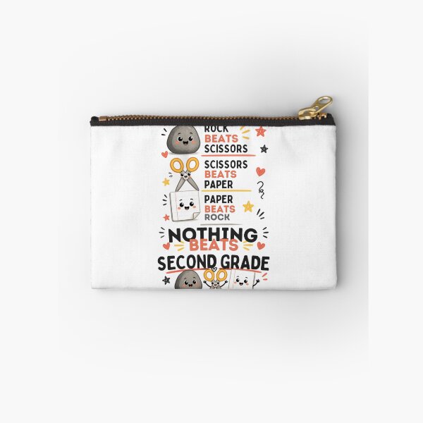 Item preview, Nothing Beats Second Grade Rock Paper Scissors Cute Teacher designed and sold by Worn & Witty.