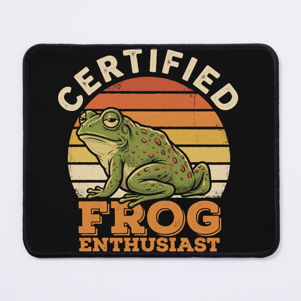 Item preview, Certified Frog Enthusiast Frog Lover Amphibian Owner designed and sold by Doodleoub.