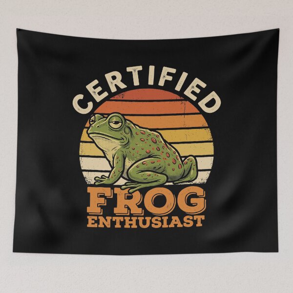 Item preview, Certified Frog Enthusiast Frog Lover Amphibian Owner designed and sold by Doodleoub.