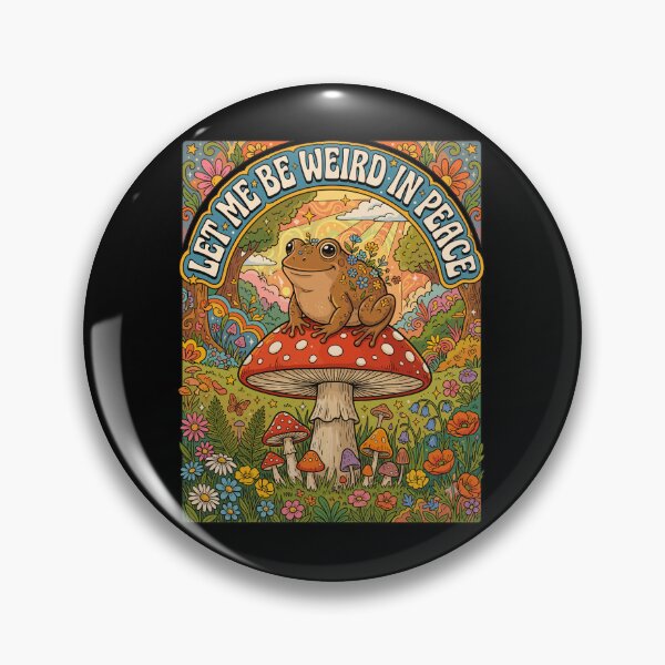 Item preview, Let Me Be Weird In Peace Frog Mushroom Nature Introvert Solitude designed and sold by Doodleoub.