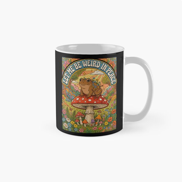 Item preview, Let Me Be Weird In Peace Frog Mushroom Nature Introvert Solitude designed and sold by Doodleoub.