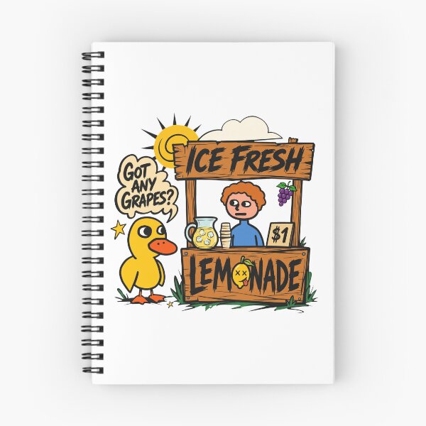 Item preview, Got Any Grapes Funny Duck At Lemonade Stand Retro Comic designed and sold by Vermanartist.