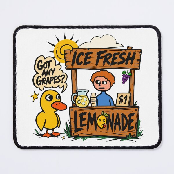 Item preview, Got Any Grapes Funny Duck At Lemonade Stand Retro Comic designed and sold by Vermanartist.