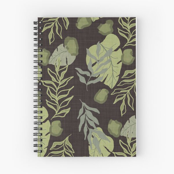 Item preview, Tropical Botanical Leaves Monstera Leaves and Leopard Spots Chocolate Brown designed and sold by JasmineGDesigns.