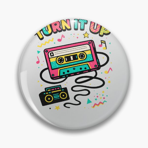 Item preview, Turn It Up – Retro Cassette Music Vibes Design designed and sold by Arrow2025.