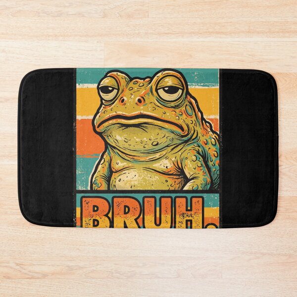 Item preview, Bruh. Funny Frog Meme Tired Slang Youth designed and sold by Doodleoub.