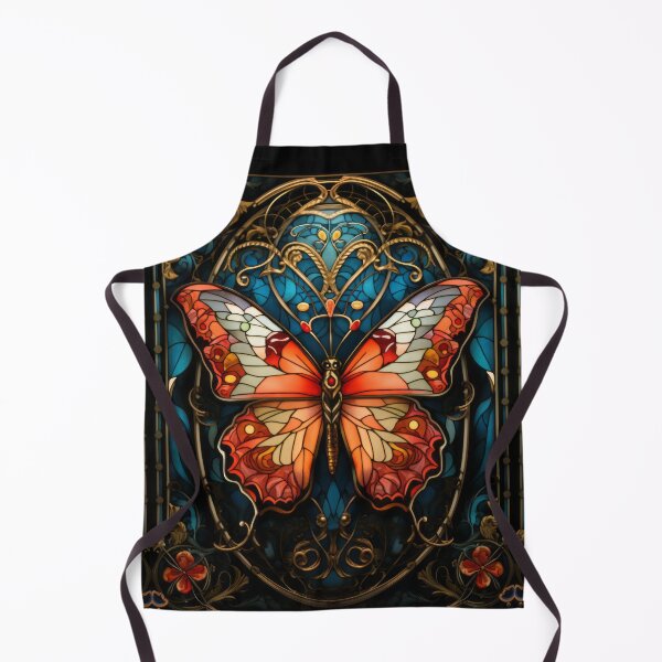 Item preview, Butterfly Stained Glass Art Panel designed and sold by pinkal.