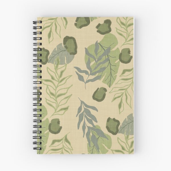 Item preview, Tropical Botanical Leaves Monstera Leaves and Leopard Spots Earthy Yellow designed and sold by JasmineGDesigns.