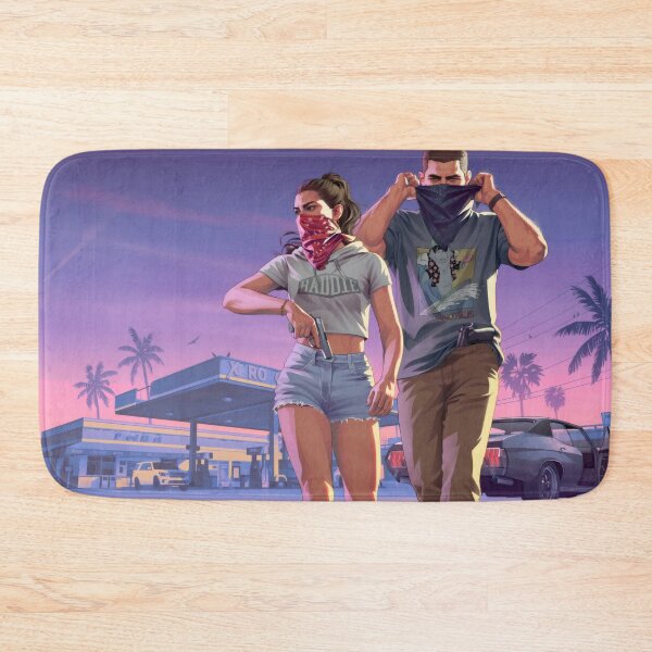Item preview, Outlaw Couple Neon Sunset - Digital Art Urban Action Style designed and sold by Billy Morfo™.