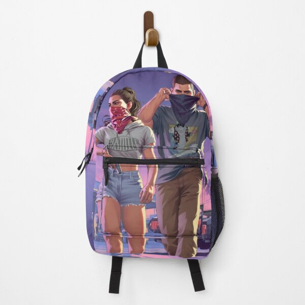 Item preview, Outlaw Couple Neon Sunset - Digital Art Urban Action Style designed and sold by Billy Morfo™.