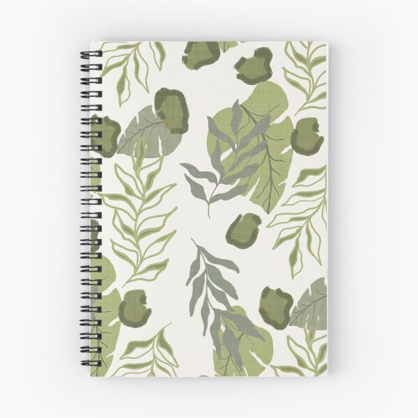Item preview, Tropical Botanical Leaves Monstera Leaves and Leopard Spots Off White designed and sold by JasmineGDesigns.