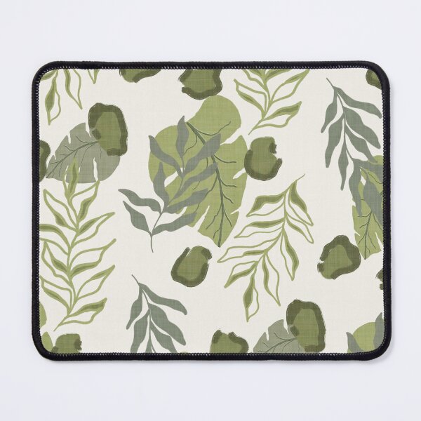 Item preview, Tropical Botanical Leaves Monstera Leaves and Leopard Spots Off White designed and sold by JasmineGDesigns.