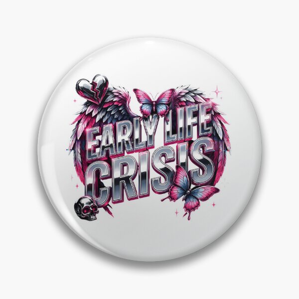 Item preview, Early Life Crisis Gen Z Funny Quote designed and sold by Redgiant87x.