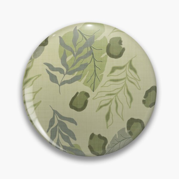 Item preview, Tropical Botanical Leaves Monstera Leaves and Leopard Spots Sage Green designed and sold by JasmineGDesigns.