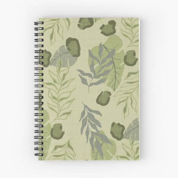 Item preview, Tropical Botanical Leaves Monstera Leaves and Leopard Spots Sage Green designed and sold by JasmineGDesigns.