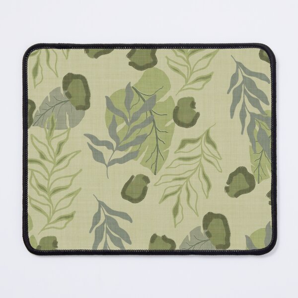 Item preview, Tropical Botanical Leaves Monstera Leaves and Leopard Spots Sage Green designed and sold by JasmineGDesigns.