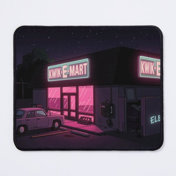 Item preview, Kwik E Mart At Night designed and sold by Pop-And-Pixels.