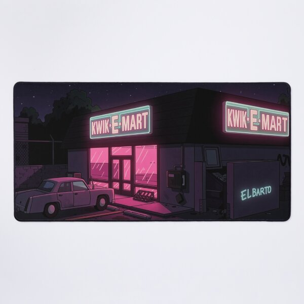 Item preview, Kwik E Mart At Night designed and sold by Pop-And-Pixels.