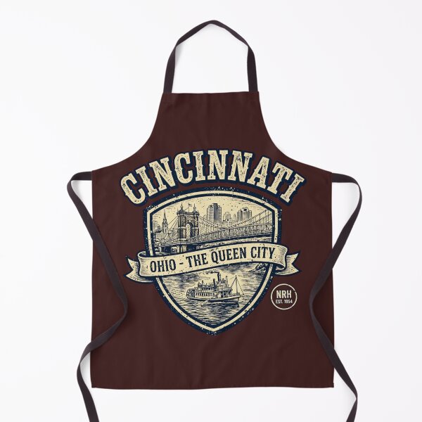 Item preview, Cincinnati Ohio The Queen City retro plaque designed and sold by Normandy Road Heritage.