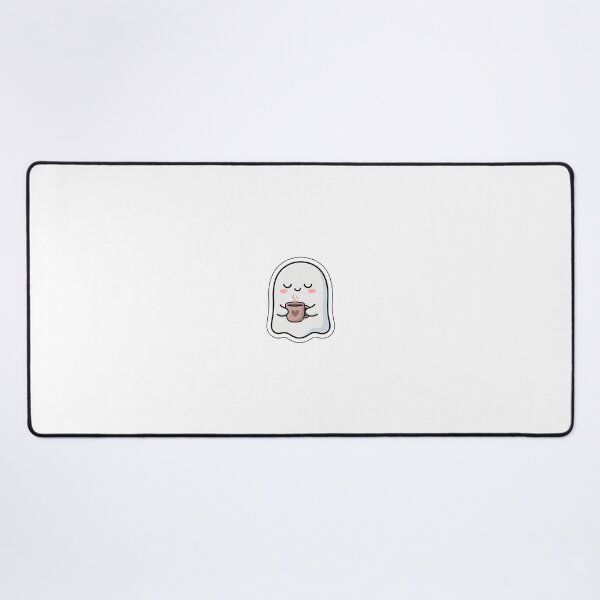 Item preview, Spooked Out and Caffeinated - Cute Ghost with Coffee Mug Sticker designed and sold by SimpleP.