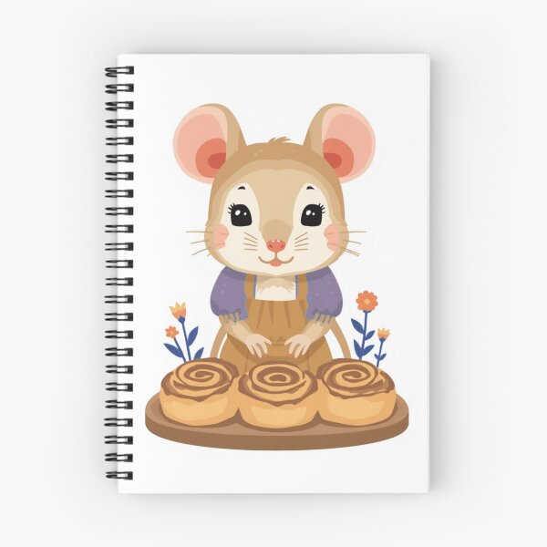 Item preview, Woodland Baker Mouse Sticker | Cinnamon Roll Mouse Illustration | Cozy Bakery Animal | Cottagecore Forest Vinyl Sticker designed and sold by Pandey14.