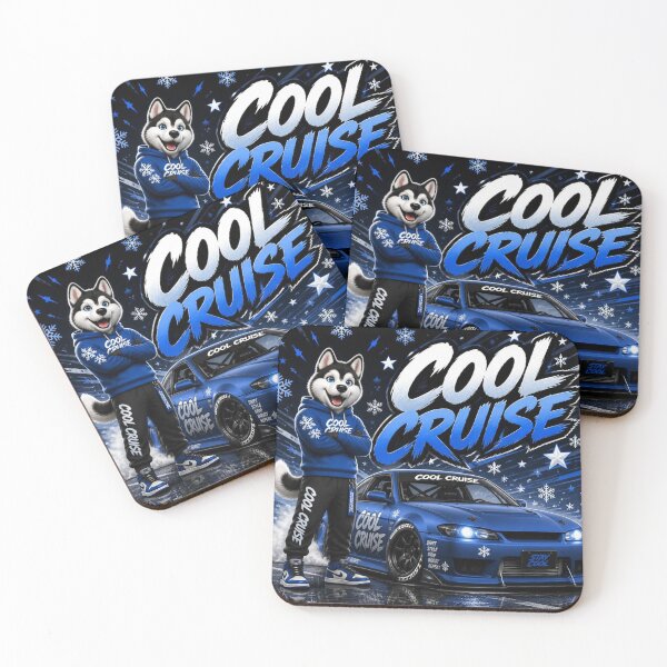 Item preview, Cool Cruise Kawaii Sports Car Sticker PNG | Cute Husky Racing Mascot | Retro Streetwear Graphic | Original Vinyl Decal Gift designed and sold by Stylestickers55.