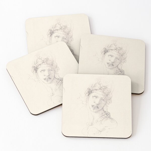 Item preview, Renaissance Head Study Pencil Portrait designed and sold by artofuniverse.