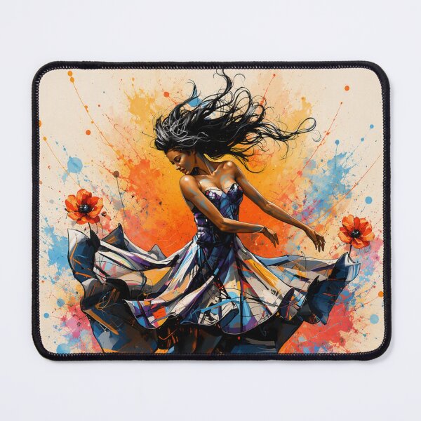 Item preview, Colorful Dancing Figure Splash Art designed and sold by MarselArt.