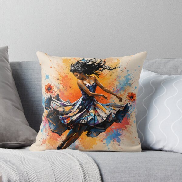 Item preview, Colorful Dancing Figure Splash Art designed and sold by MarselArt.
