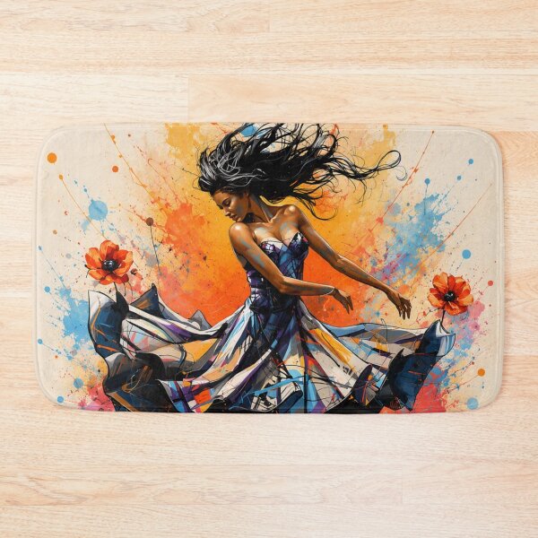 Item preview, Colorful Dancing Figure Splash Art designed and sold by MarselArt.
