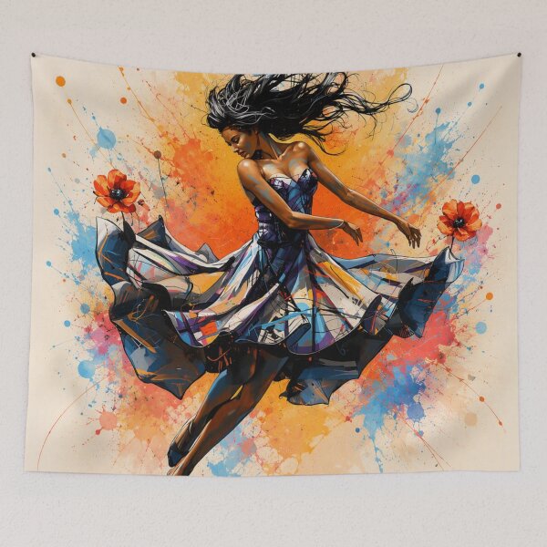 Item preview, Colorful Dancing Figure Splash Art designed and sold by MarselArt.