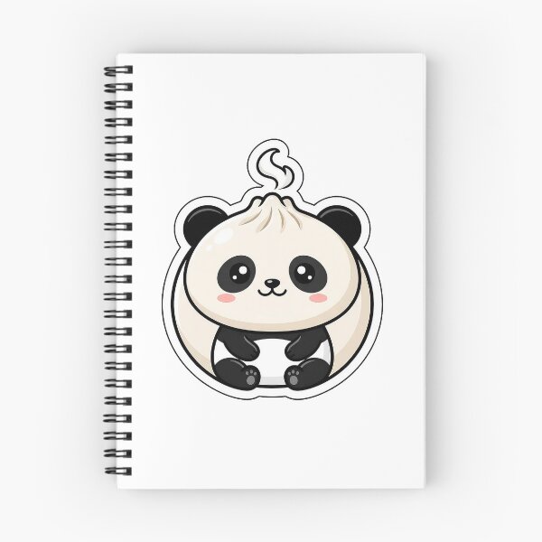 Item preview, Steaming Hot Panda Dumpling - Cute Chubby Food Animal Sticker designed and sold by SimpleP.